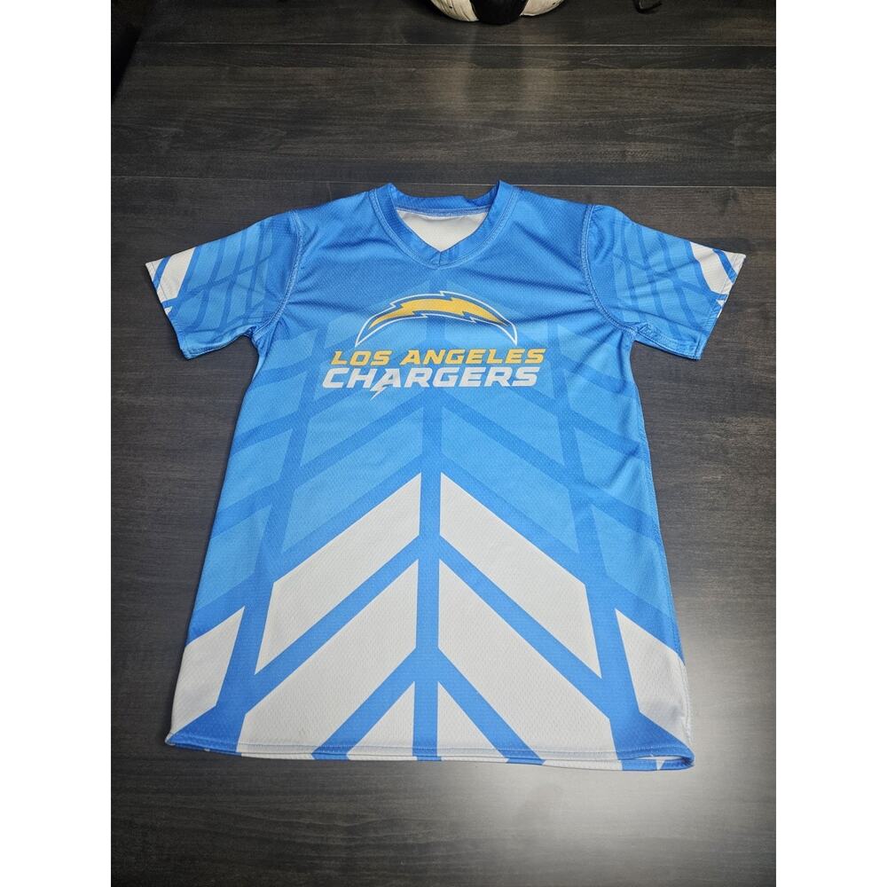 Los Angeles Chargers NFL Flag Football Boys Youth Reversible Jersey Large